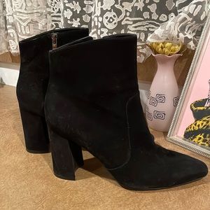 Nine West suede ankle boots.